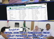 Kantor Pertanahan Kabupaten Serdang Bedagai Mengikuti Virtual Zoom Pembahasan Tindak Lanjut Persiapan Sertipikat Lintas Sektor Penyediaan 3 Juta Rumah.