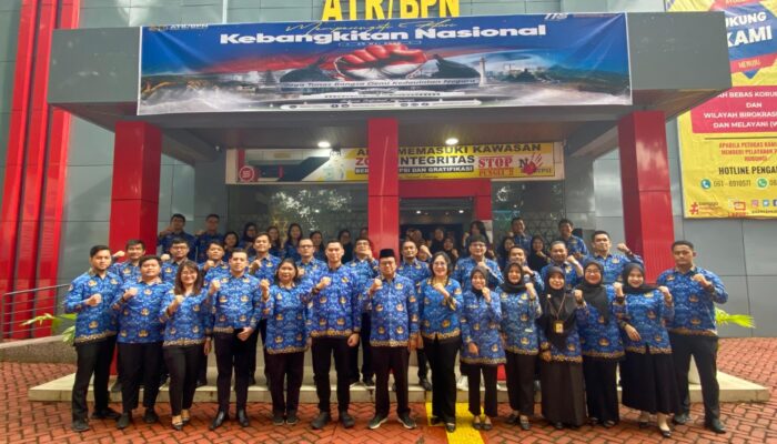 Keluarga Besar Kantor Pertanahan Kabupaten Langkat Mengikuti Upacara Peringatan Hari Kebangkitan Nasional