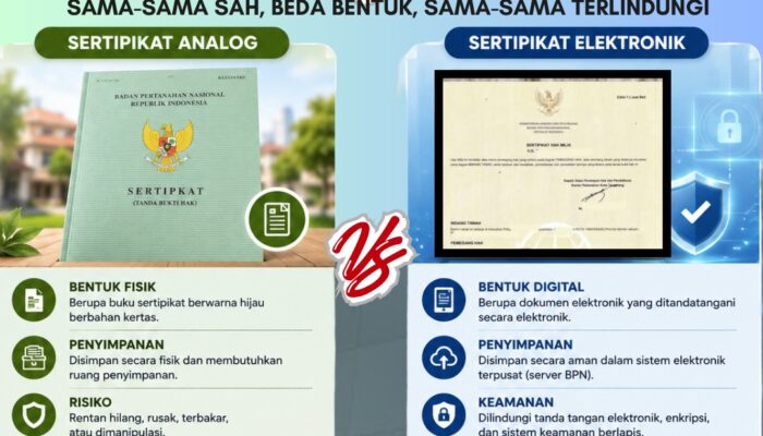 Sertipikat Analog Dan Sertipikat Elektronik, Apa Bedanya?