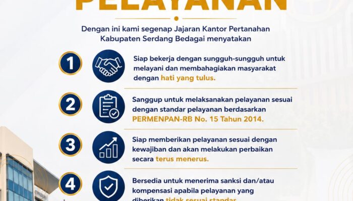 Kantor Pertanahan Kabupaten Serdang Bedagai Tingkatkan Transparansi Melalui Publikasi Maklumat Pelayanan dan Informasi Publik