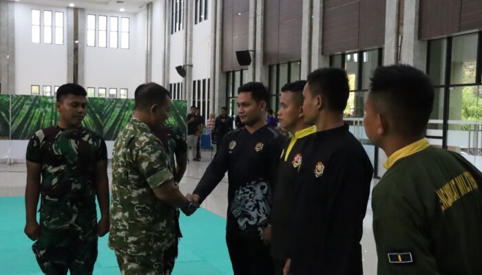 Kasdam XIX/TT Pantau Langsung Persiapan Atlet Pencak Silat Militer Hadapi Lomba Virtual TNI AD
