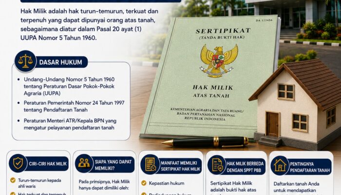 Mengenal Hak Milik atas Tanah: Hak Terkuat dan Terpenuh dalam Sertipikat Tanah