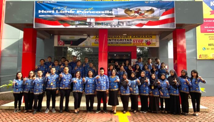 Kantor Pertanahan Kabupaten Langkat Laksanakan Upacara Peringatan Hari Lahir Pancasila Tahun 2026