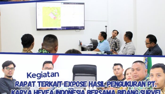 Kantor Pertanahan Kabupaten Serdang Bedagai Mengikuti Rapat Expose Hasil Pengukuran PT. Karya Hevea Indonesia Bersama Bidang Survei dan Pemetaan Kantor Wilayah BPN Provinsi Sumatera Utara.
