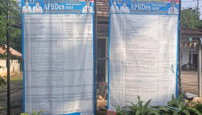 Dituding Tidak Transparan Anggaran DD, Kades Banjarsari: Setiap Tahun Informasi Publik APBDes Terpampang