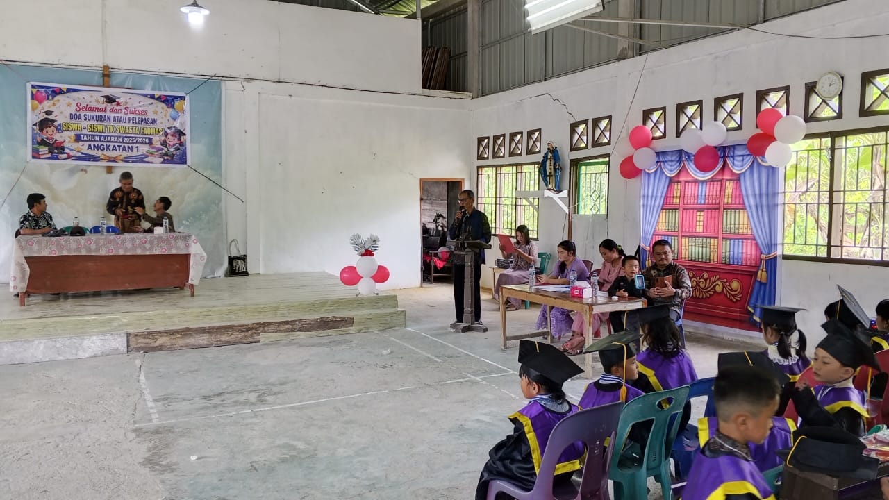 Ket.Kepala Desa Sambulu Tolomano Halawa, Saat Menyampaikan Arahan dan Bimbingan, 28/06/2026.