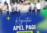 Kantor Pertanahan Kabupaten Serdang Bedagai Apel Pagi Rutin Dipimpin Roni L. P. Sitanggang.