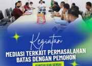 Kantor Pertanahan Kabupaten Serdang Bedagai Mediasi Dengan Pihak Terkait Permohonan Penataan Batas Atas Bidang Tanah Yang Mengalami Sengketa