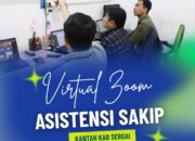 Kantor Pertanahan Kabupaten Serdang Bedagai Mengikuti Kegiatan Virtual Zoom Asistensi SAKIP