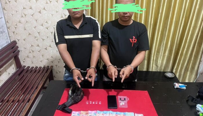 Dua Terduga Pengedar Sabu Ditangkap di Asam Jawa, Polsek Torgamba Amankan 5 Paket Sabu dan Uang Tunai