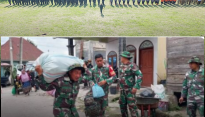 Aktivitas Gunung Sinabung Meningkat, TNI Perkuat Kesiapsiagaan dan Evakuasi Warga di Karo