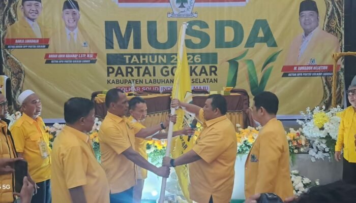 Terpilih Secara Aklamasi, H. Romadon Nasution Siap Besarkan Golkar Labusel dan Tambah Kursi DPRD